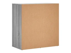 Aparadores 2 uds madera de ingeniería gris Sonoma 79x38x80 cm