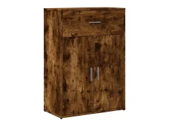 Aparadores 2 uds madera de ingeniería roble ahumado 60x30x84 cm ES650907