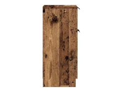 Aparadores 2 uds madera ingeniería madera envejecida 30x30x70cm