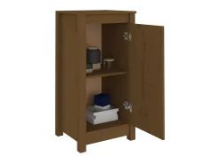 Aparadores 2 uds madera maciza de pino marrón miel 40x35x80 cm ES93875