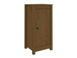 Aparadores 2 uds madera maciza de pino marrón miel 40x35x80 cm ES93875