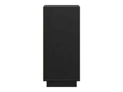Aparadores 2 uds Negro 31,5x34x75 cm Madera maciza de pino