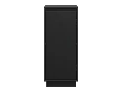 Aparadores 2 uds Negro 31,5x34x75 cm Madera maciza de pino
