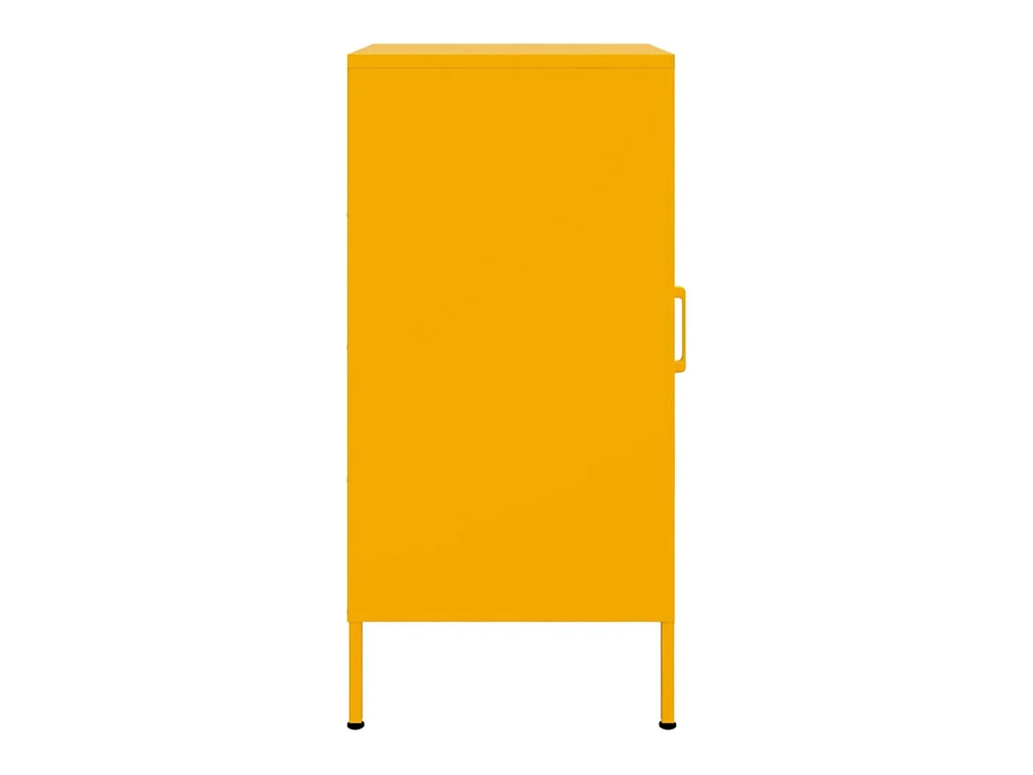 Aparadores 2 unidades acero amarillo mostaza 36x39x79 cm