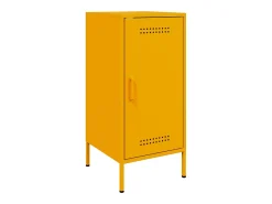 Aparadores 2 unidades acero amarillo mostaza 36x39x79 cm