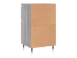 Aparadores 2 unidades madera de ingeniería gris Sonoma 40x35x70 cm