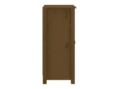 Aparadores 2 unidades madera maciza de pino marrón miel 40x35x80 cm
