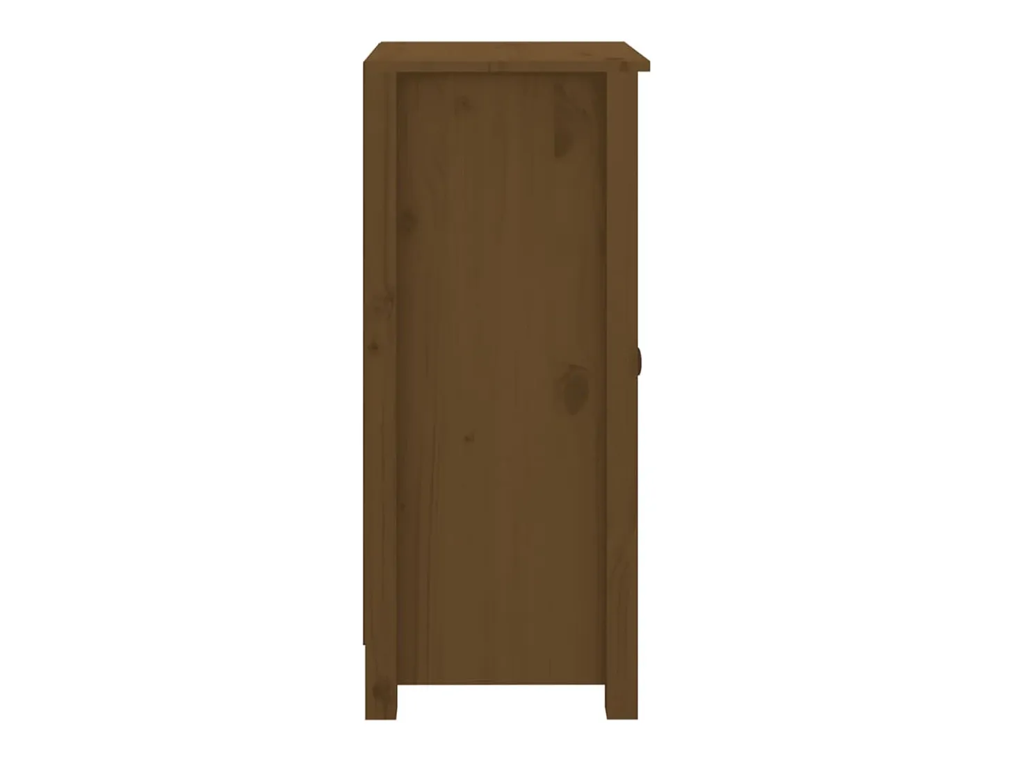 Aparadores 2 unidades madera maciza de pino marrón miel 40x35x80 cm