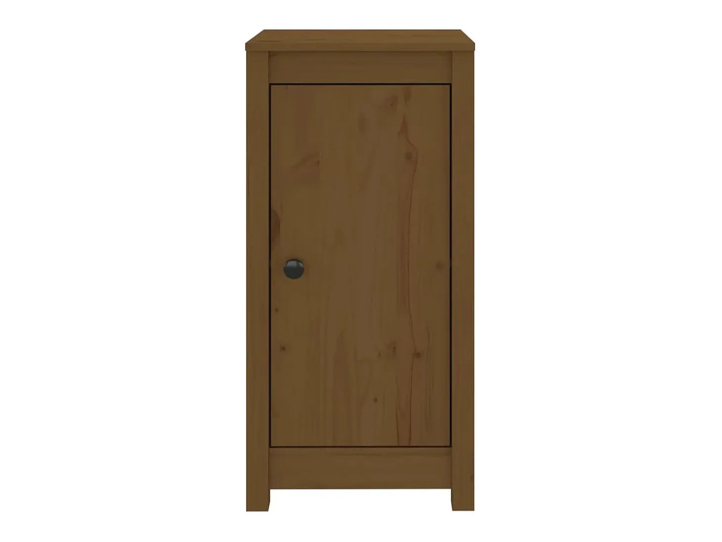 Aparadores 2 unidades madera maciza de pino marrón miel 40x35x80 cm