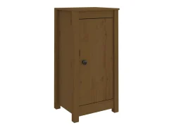 Aparadores 2 unidades madera maciza de pino marrón miel 40x35x80 cm