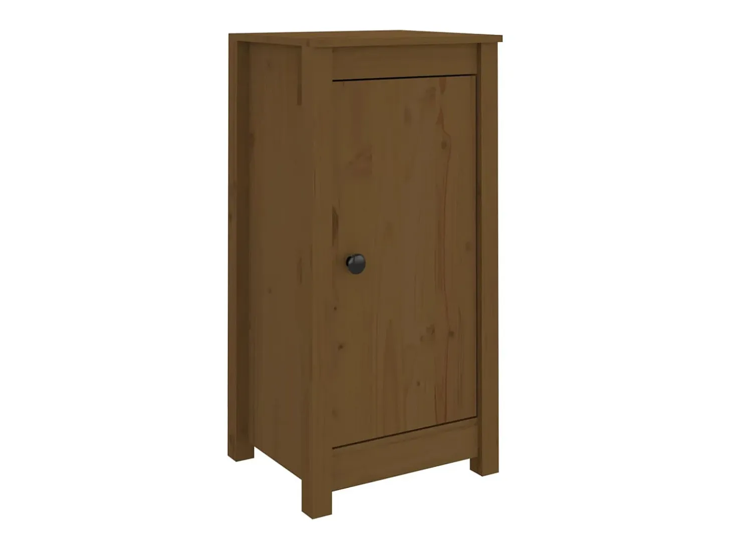 Aparadores 2 unidades madera maciza de pino marrón miel 40x35x80 cm