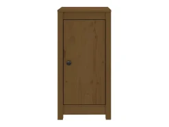 Aparadores 2 unidades madera maciza de pino marrón miel 40x35x80 cm