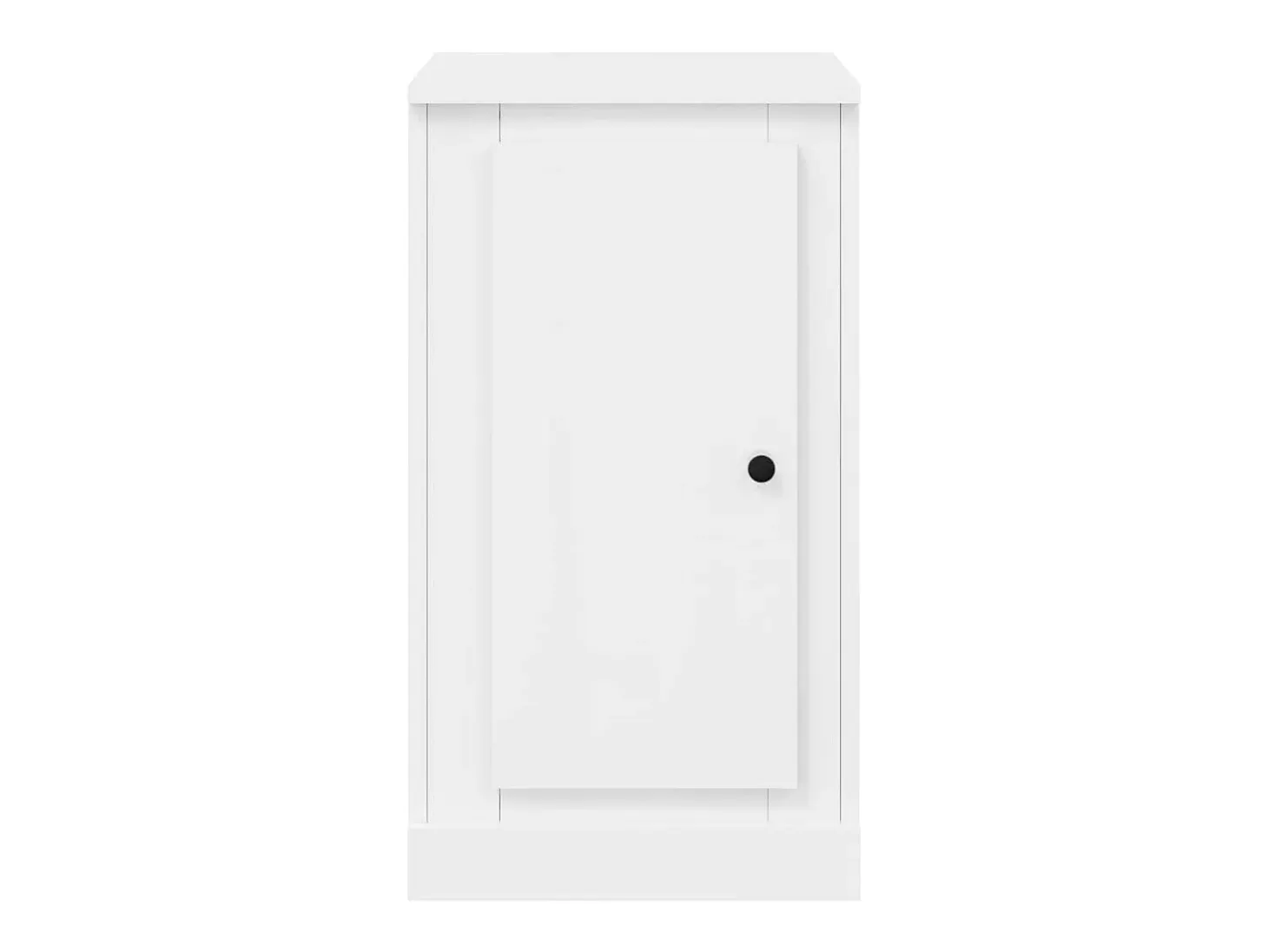 Aparadores 2 unidades madera blanco brillante 37,5x35,5x67,5 cm
