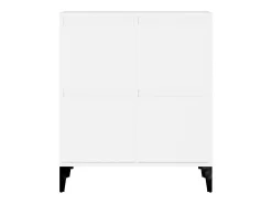 Aparadores 2 unidades madera contrachapada blanco 60x35x70 cm