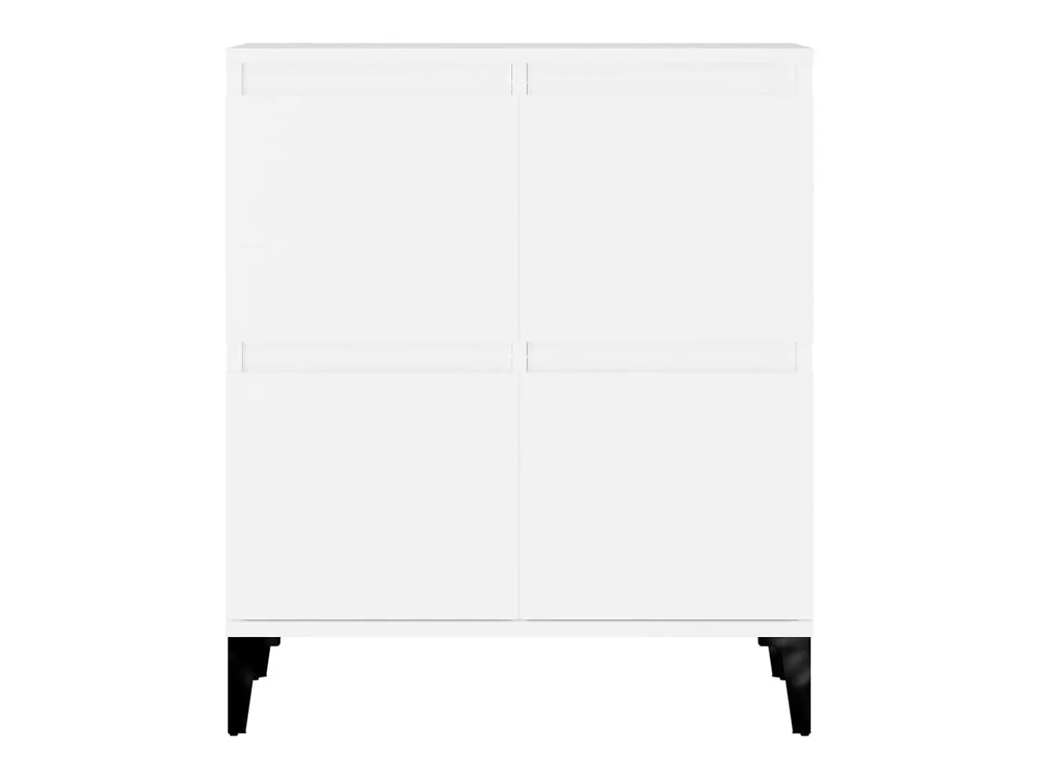 Aparadores 2 unidades madera contrachapada blanco 60x35x70 cm