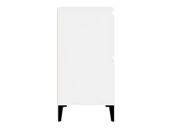 Aparadores 2 unidades madera contrachapada blanco 60x35x70 cm