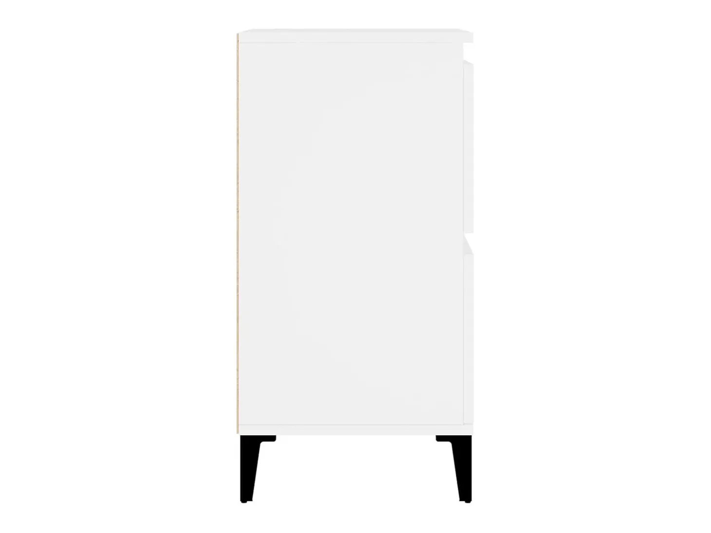 Aparadores 2 unidades madera contrachapada blanco 60x35x70 cm