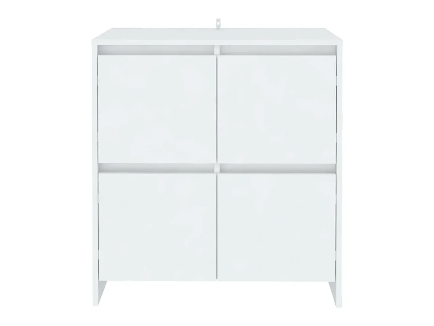 Aparadores 2 unidades madera contrachapada blanco 70x41x75 cm ES83825