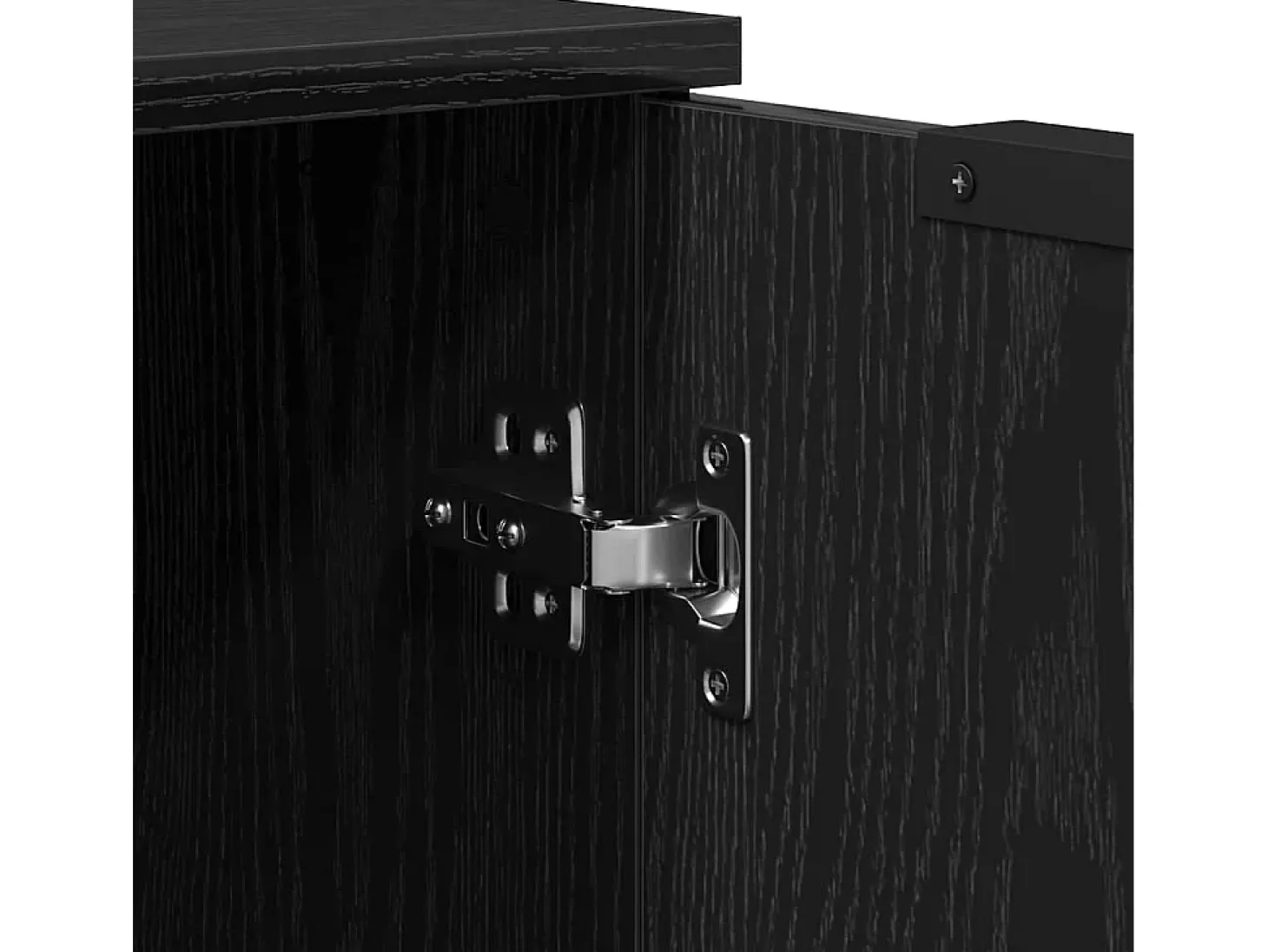 Aparadores de 3 piezas en madera de ingeniería de roble negro