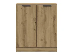 Aparadores de 3 piezas, roble hecho a mano, 60x30x70 cm, madera de ingeniería