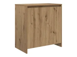 Aparadores de 3 piezas, roble hecho a mano, 70 x 41 x 75 cm, madera de ingeniería