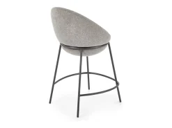 Armand taburete de bar de diseño de tela gris