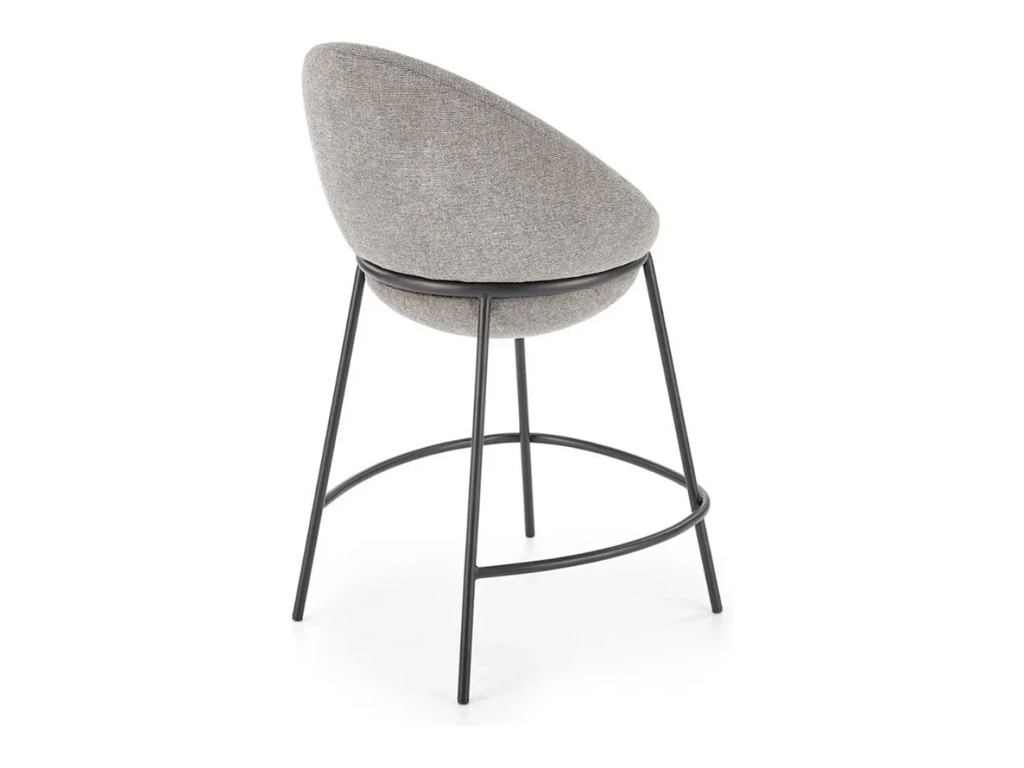 Armand taburete de bar de diseño de tela gris