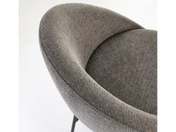 Armand taburete de bar de diseño de tela gris