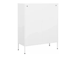 Armario almacenamiento acero blanco 80x35x101,5 cm ES689961