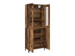 Armario alto 2 piezas Madera antigua 69,5 x 34 x 180 cm