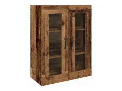 Armario alto 2 piezas Madera antigua 69,5 x 34 x 180 cm