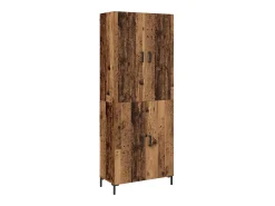 Armario alto de madera antigua 69,5 x 34 x 180 cm Madera de ingeniería