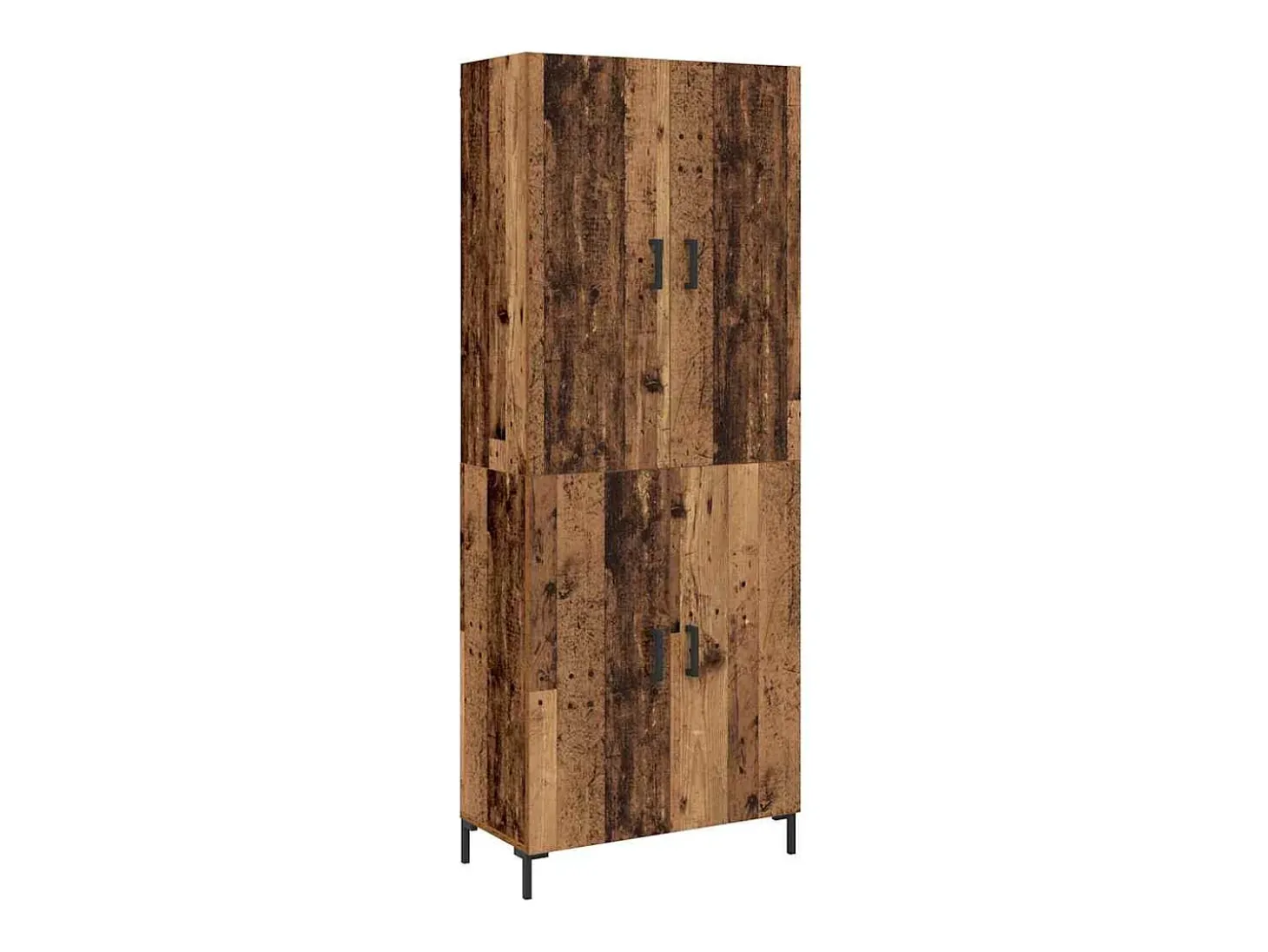 Armario alto de madera antigua 69,5 x 34 x 180 cm Madera de ingeniería