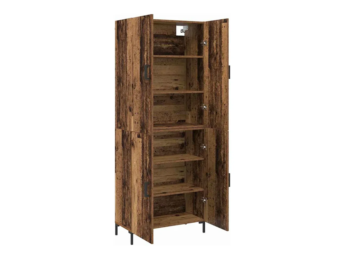 Armario alto de madera antigua 69,5 x 34 x 180 cm Madera de ingeniería