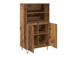Armario alto marrón 60 x 36 x 110 cm Madera de ingeniería