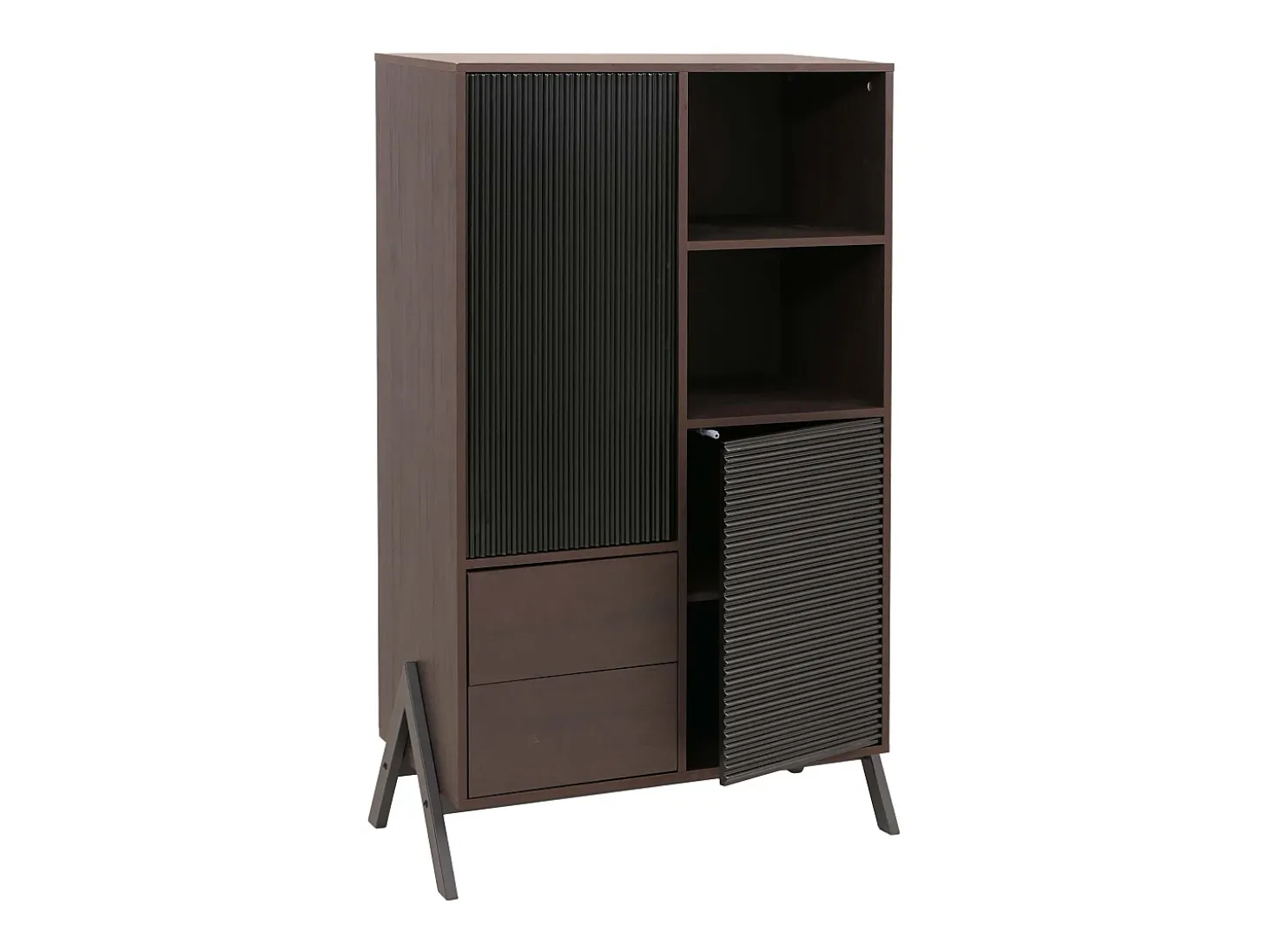 Armario alto MCW-O40, aspecto nogal