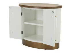 Armario Aparador VKH28, Blanco, 79x48x67 cm, Kendra Home