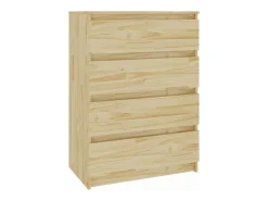 Armario auxiliar 3 unidades madera maciza de pino