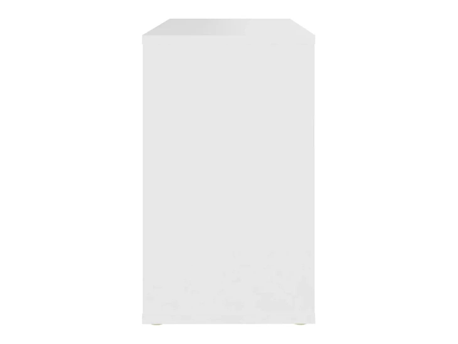Armario auxiliar de madera contrachapada blanco 60x30x50 cm
