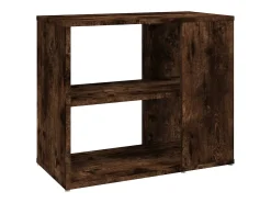 Armario auxiliar madera contrachapada roble ahumado 60x30x50 cm
