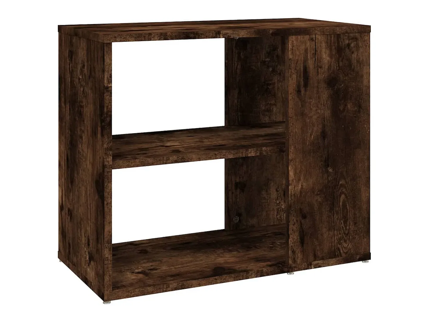 Armario auxiliar madera contrachapada roble ahumado 60x30x50 cm