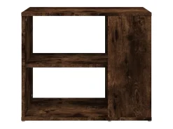 Armario auxiliar madera contrachapada roble ahumado 60x30x50 cm