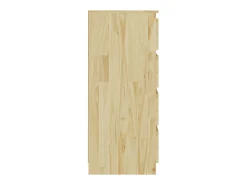 Armario auxiliar madera maciza de pino 60x36x84 cm