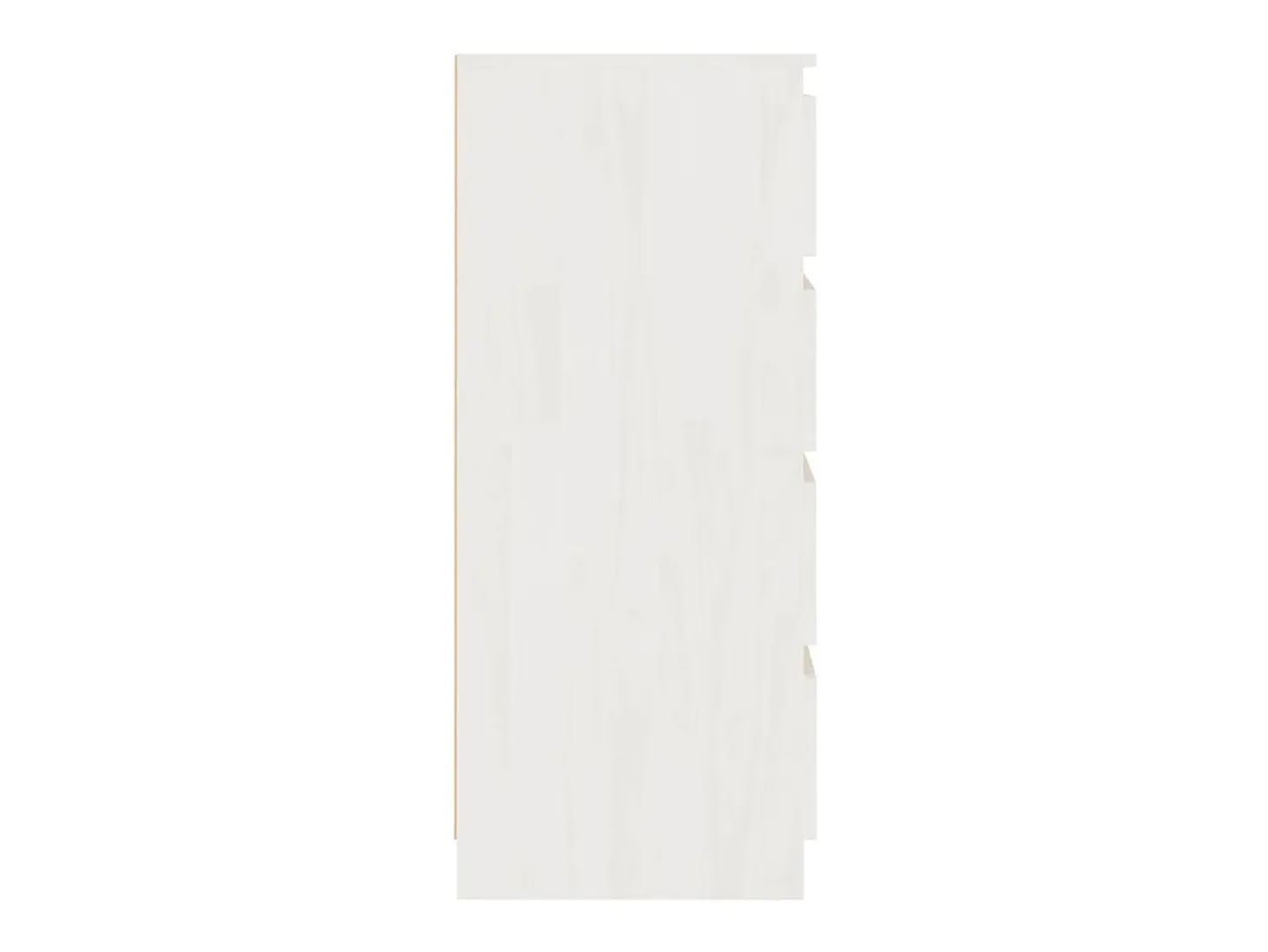 Armario auxiliar madera maciza de pino blanco 60x36x84 cm