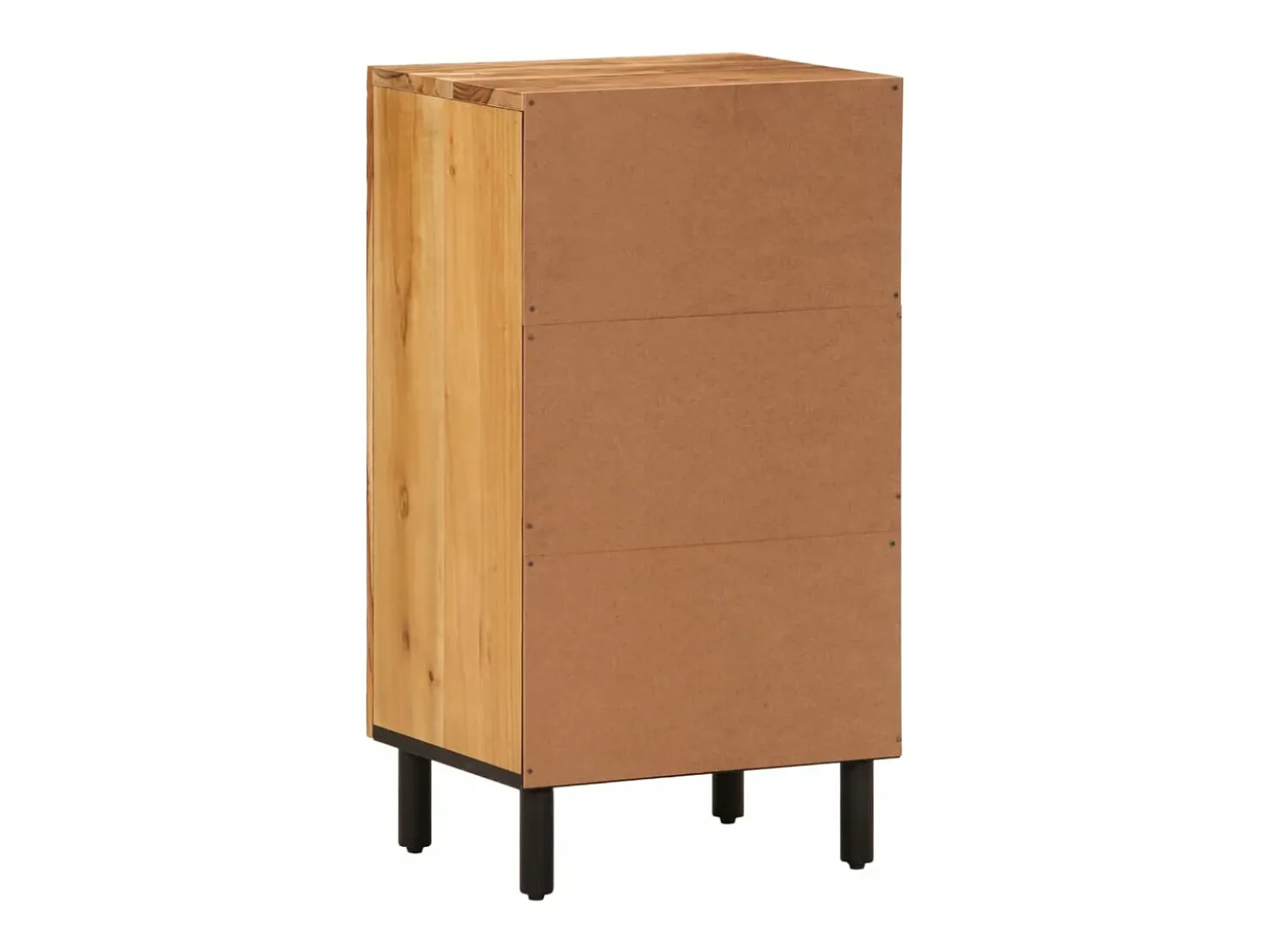 Armario auxiliar madera maciza de acacia 40x33x75 cm