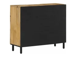 Armario auxiliar madera maciza de mango 90x33x75 cm