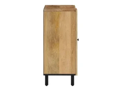 Armario auxiliar madera maciza de mango 90x33x75 cm