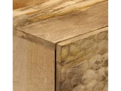 Armario auxiliar madera maciza de mango 40x33x75 cm