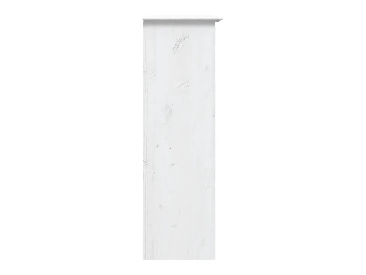 Armario BODO blanco con puertas de cristal, madera maciza de pino
