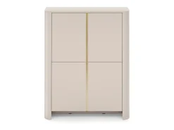 Armario, Cachemira, 103 x 39 x 132 cm | Mueble moderno con cantos redondeados